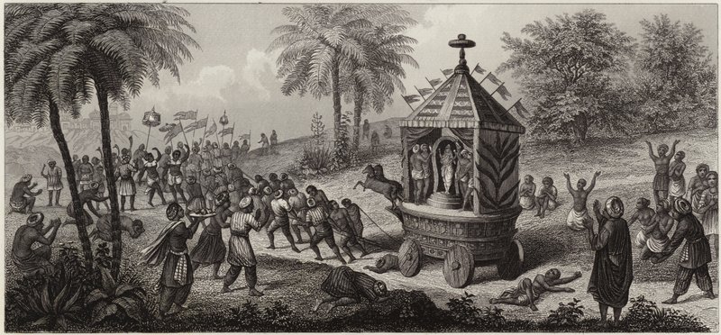 Procesión India (grabado) de German School