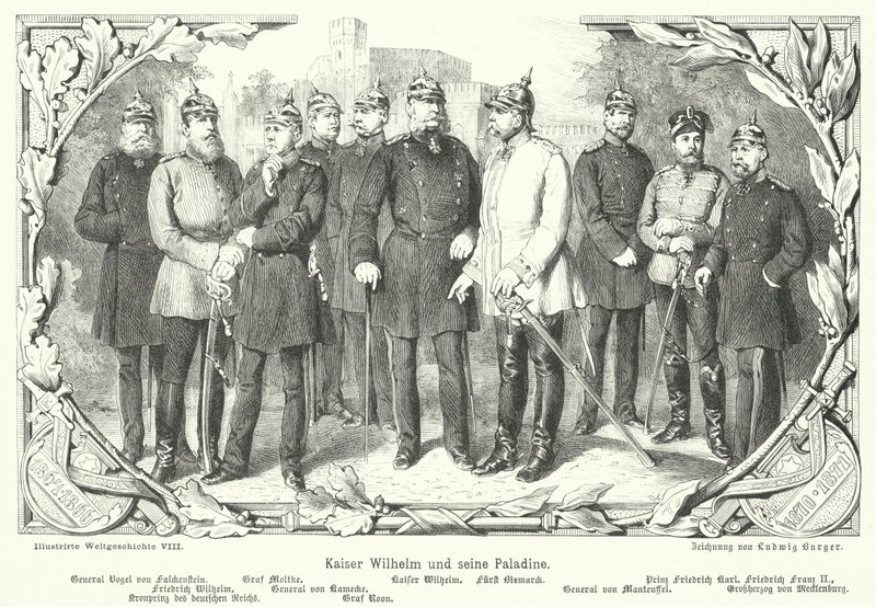 Kaiser Wilhem I y sus paladines de German School