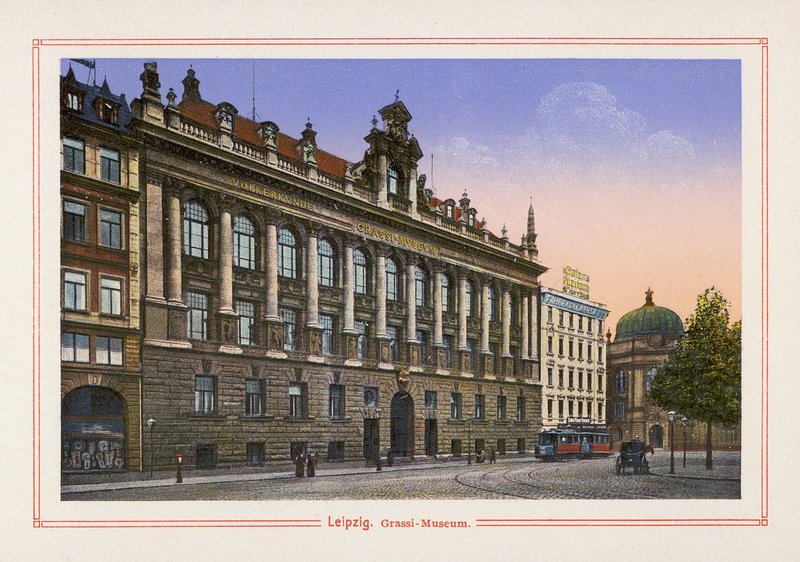 Leipzig, Grassi-Museum (litografía en color) de German School