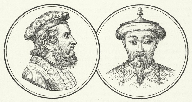 Marco Polo y Kublai Khan de German School