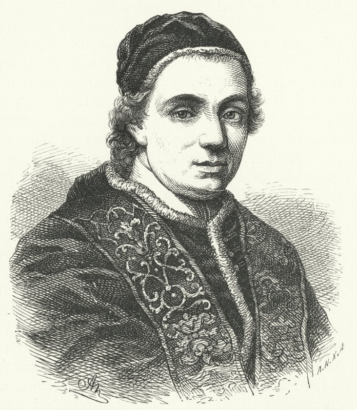 Papa Clemente XIV (grabado) de German School