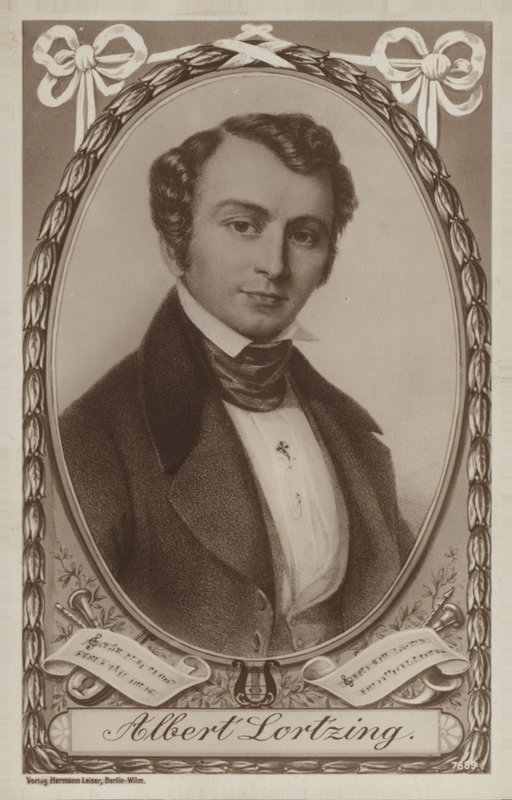 Retrato de Albert Lortzing de German School