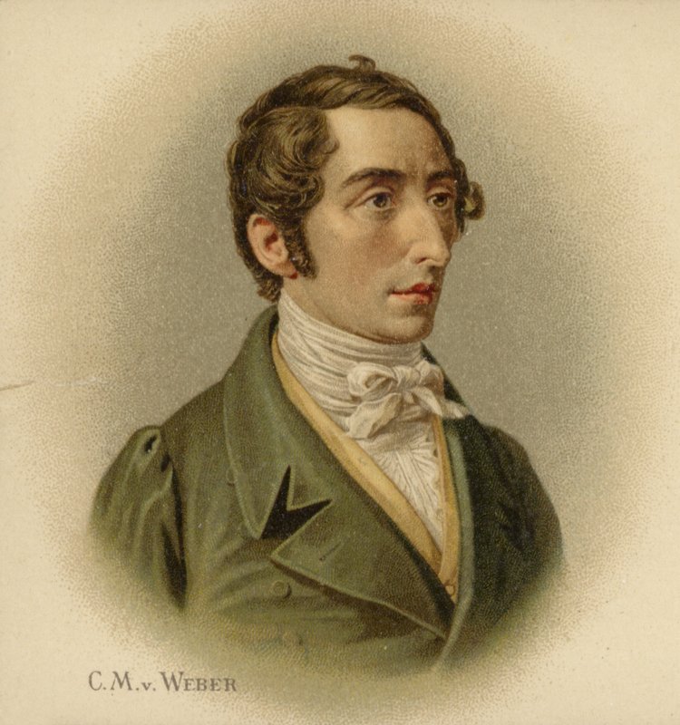 Retrato de Carl Maria von Weber de German School