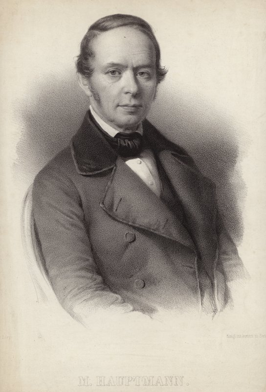 Retrato de Moritz Hauptmann de German School