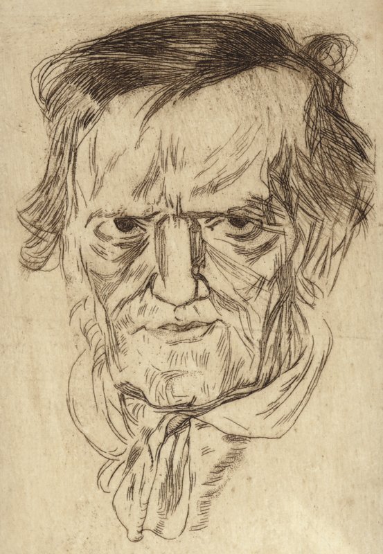Retrato de Richard Wagner de German School