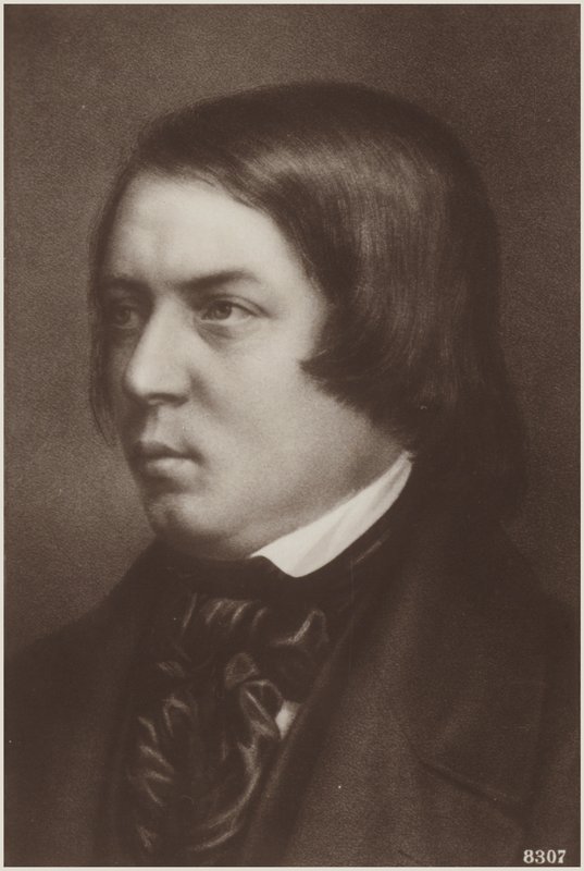 Retrato de Robert Schumann de German School
