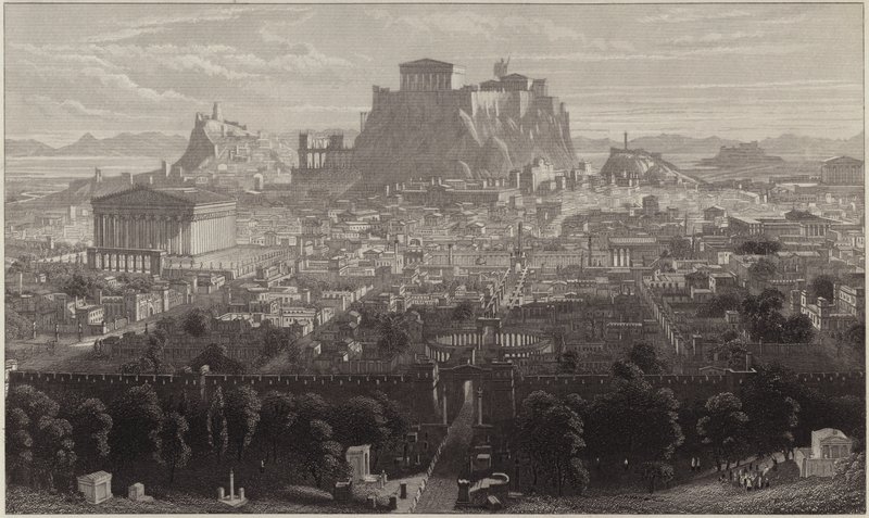 Reconstrucción de la antigua Atenas de German School