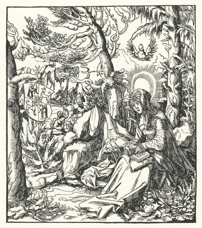 Santa Ida de Lorena (c1040-1113) de German School
