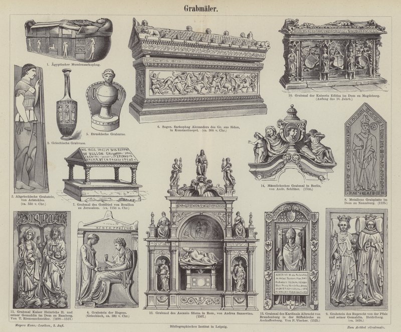 Tumbas (grabado) de German School