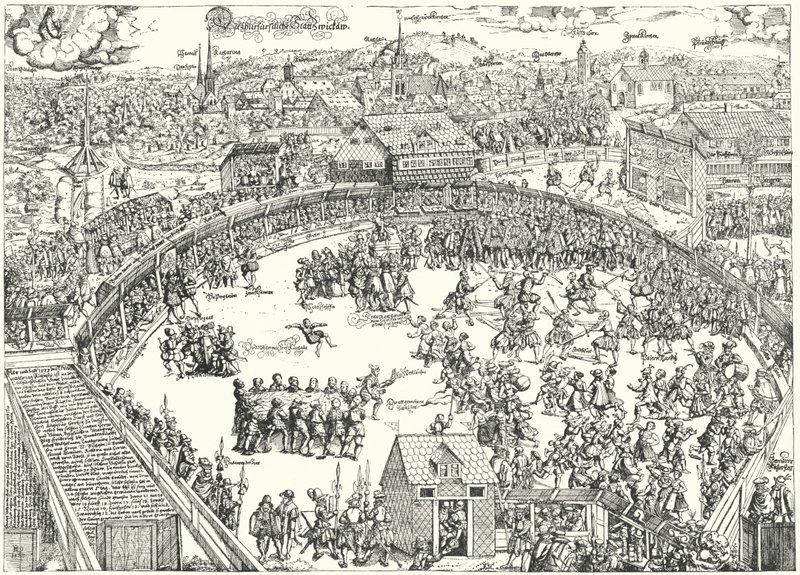 Torneo en Zwickau, agosto de 1573 de German School