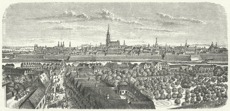 Viena a mediados del siglo XVII (grabado) de German School