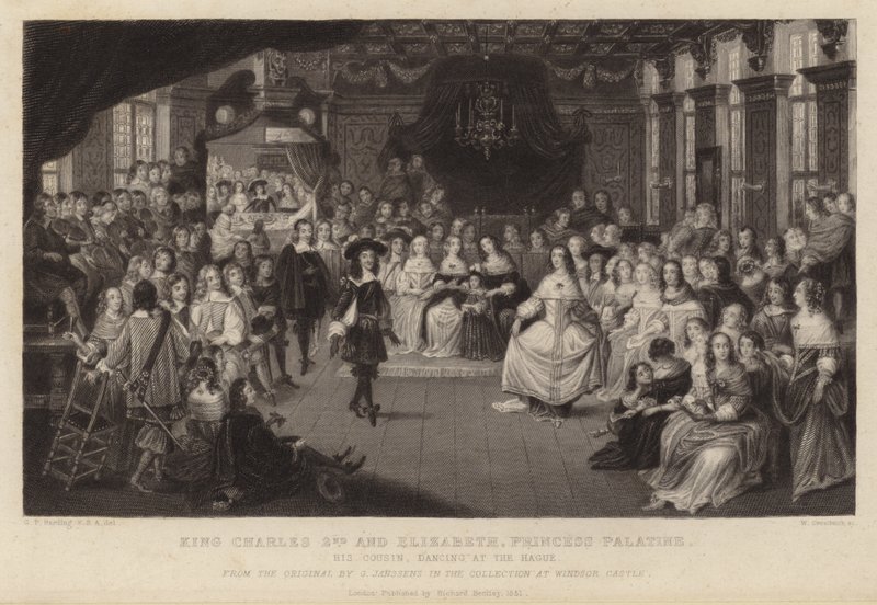 Rey Carlos II y Elizabeth, Princesa Palatina de Gheerart Janssen