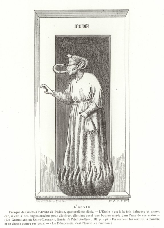 Envidia de Giotto di Bondone