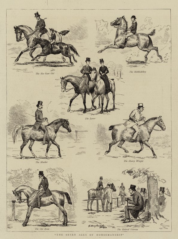 Las siete edades de la equitación de Godfrey Douglas Giles