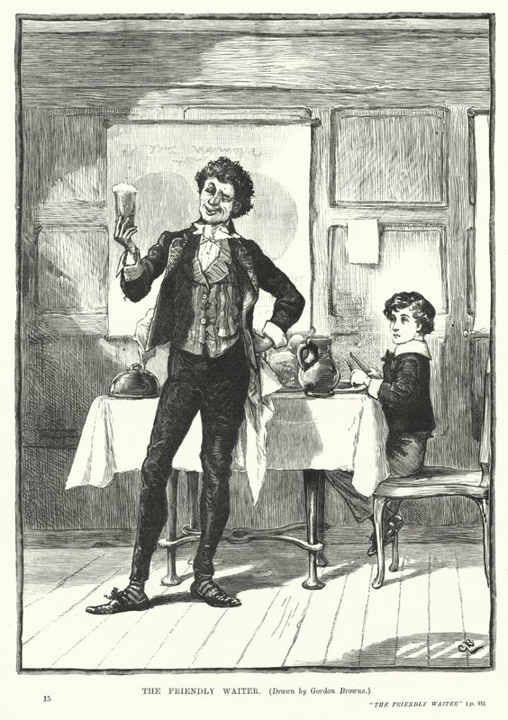 El camarero amistoso de Gordon Frederick (after) Browne