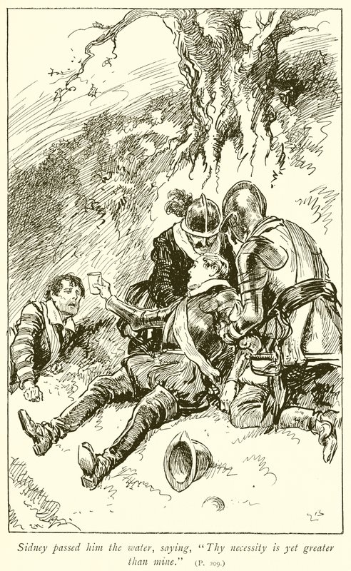 Muerte de Sir Philip Sidney de Gordon Frederick Browne