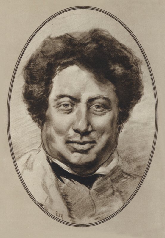 Alexandre Dumas, Pere (litografía) de Gordon Ross
