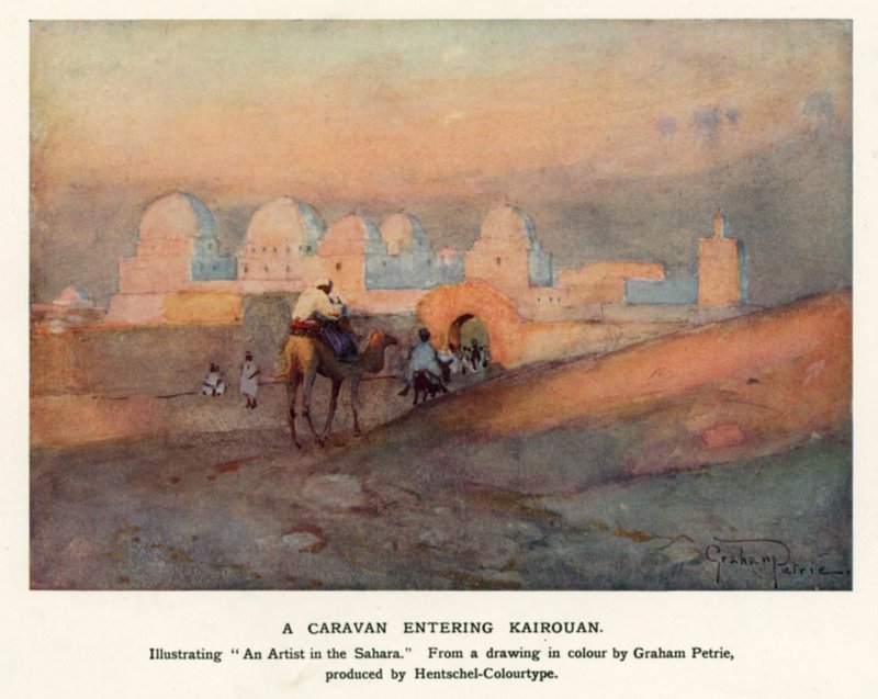 Una caravana entrando en Kairouan de Graham Petrie