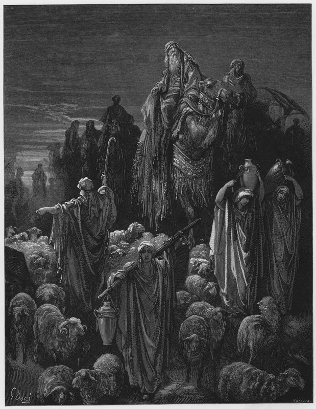 Jacob va a Egipto de Gustave Dore