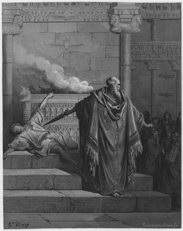 Matatías y el apóstata de Gustave Dore