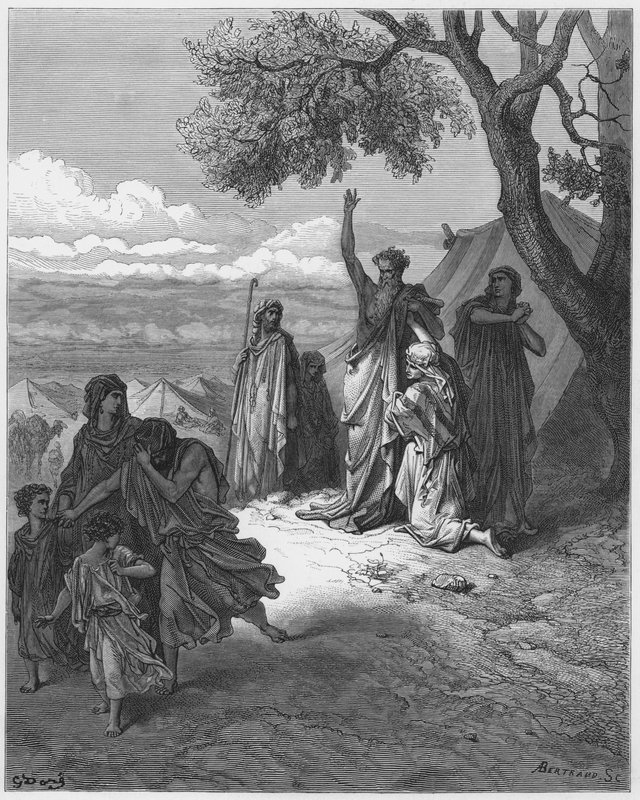 Noé maldice a Canaán de Gustave Dore