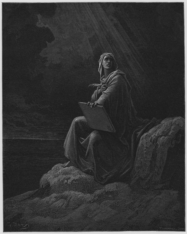 San Juan en Patmos de Gustave Dore