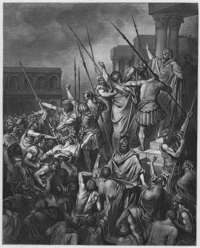 San Pablo rescatado de la multitud de Gustave Dore