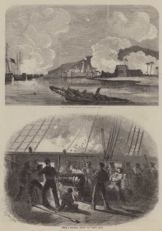 Batalla de Bushire de Gustave Janet