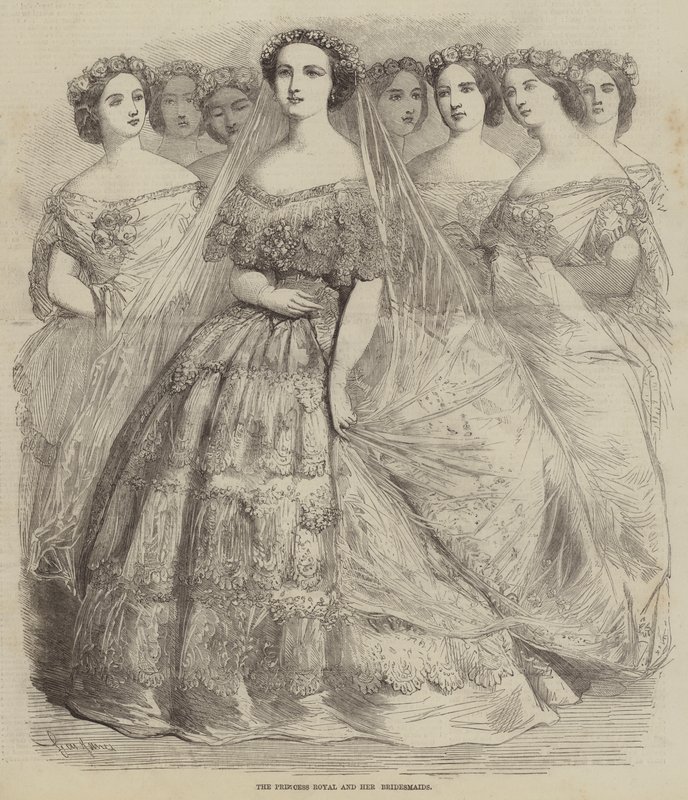 La Princesa Real y sus damas de honor de Gustave Janet