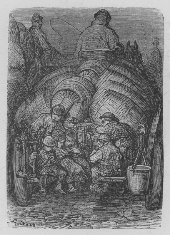 Los Porteadores de Cerveza de Gustave after Dore
