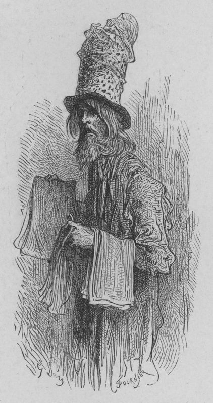 Vendedor de Papel para Atrapar Moscas de Gustave after Dore