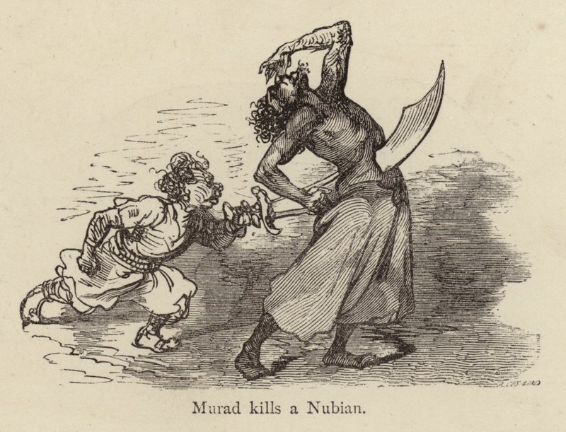 Murad mata a un nubio de Gustave after Dore