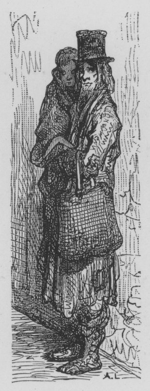 Un mendigo de Gustave after Dore