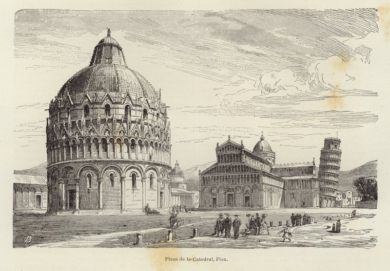 Plaza de la Catedral, Pisa de Gustave Bauernfeind