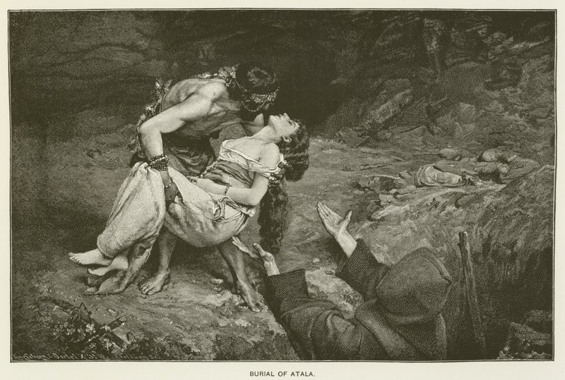 El entierro de Atala de Gustave Claude Etienne Courtois