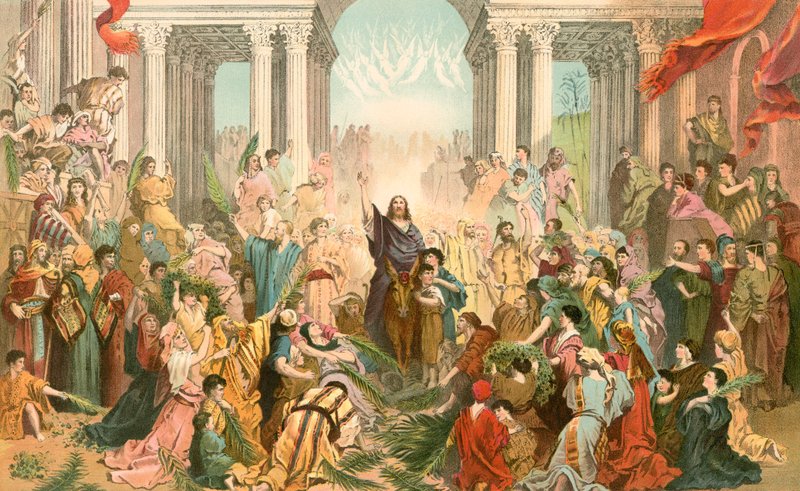 Jesús entrando en Jerusalén de Gustave Dore