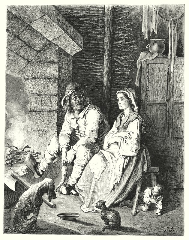 El Pequeño Pulgarcito de Gustave Dore