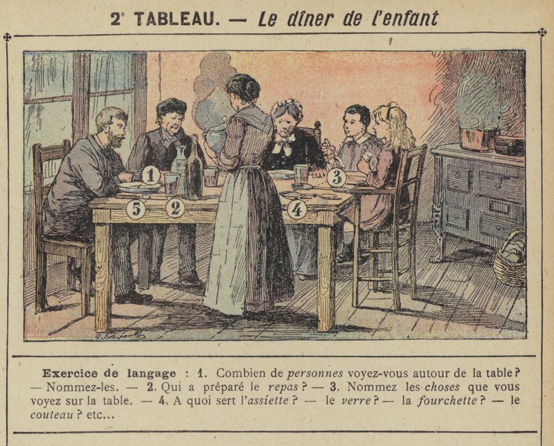 La cena del niño de Gustave Fraipont