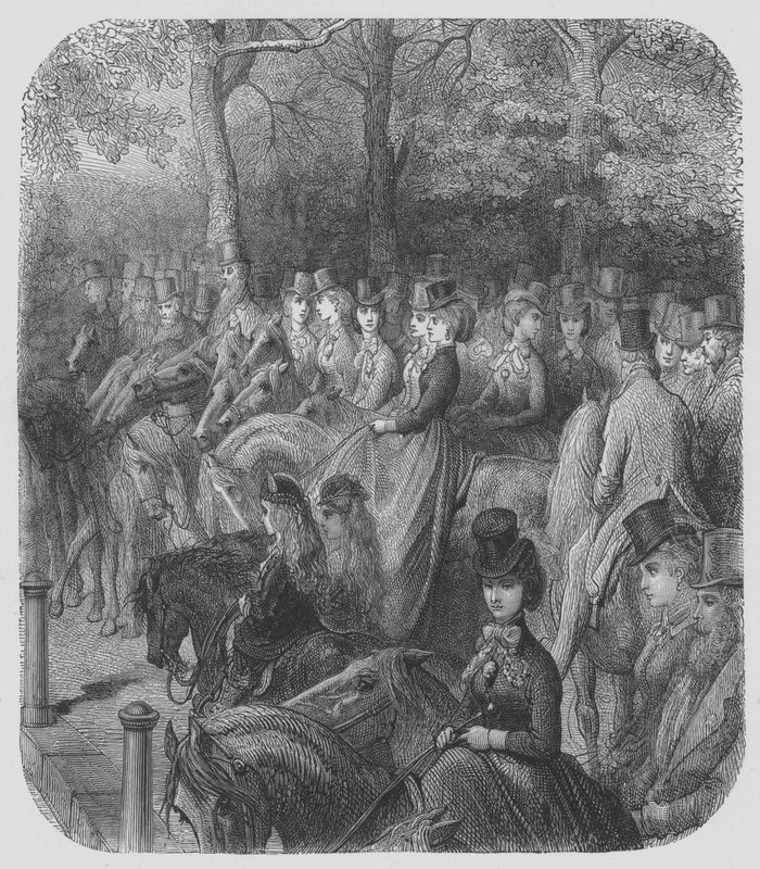 Hyde-Park, Las Amazonas de Gustave after Dore