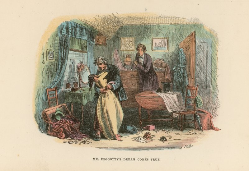Ilustración para David Copperfield de Hablot Knight Browne