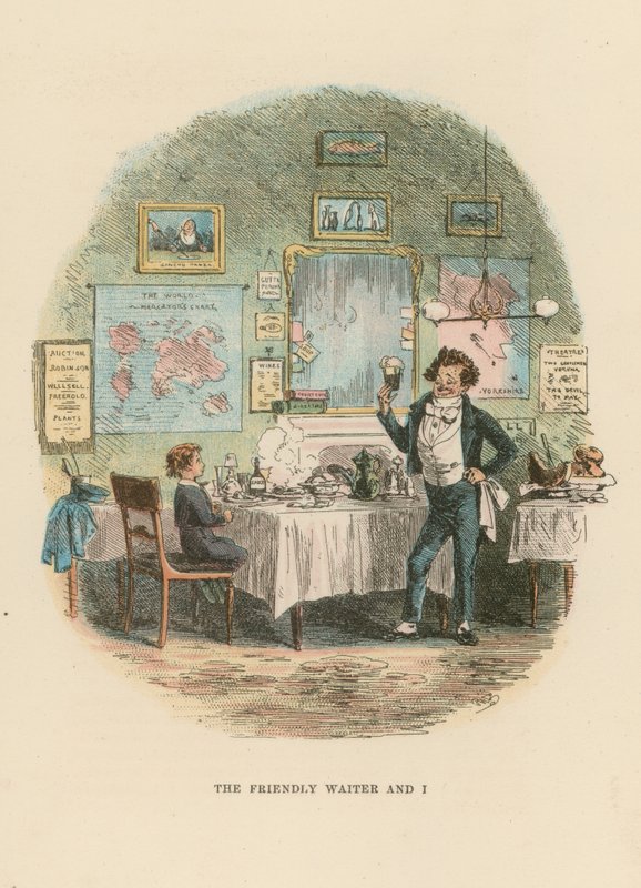 Ilustración para David Copperfield de Hablot Knight Browne