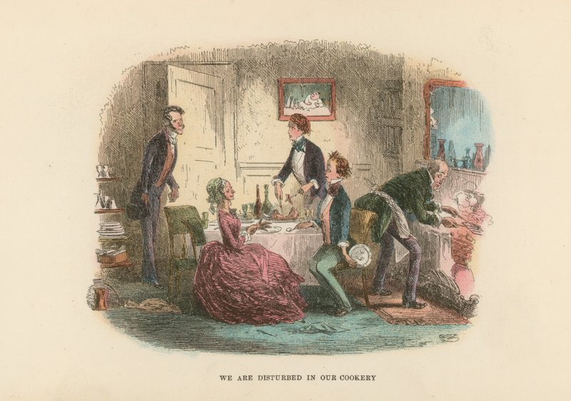 Ilustración para David Copperfield de Hablot Knight Browne