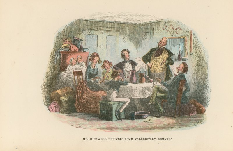 Ilustración para David Copperfield de Hablot Knight Browne