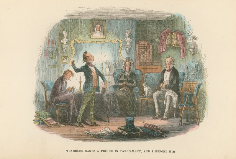 Ilustración para David Copperfield de Hablot Knight Browne