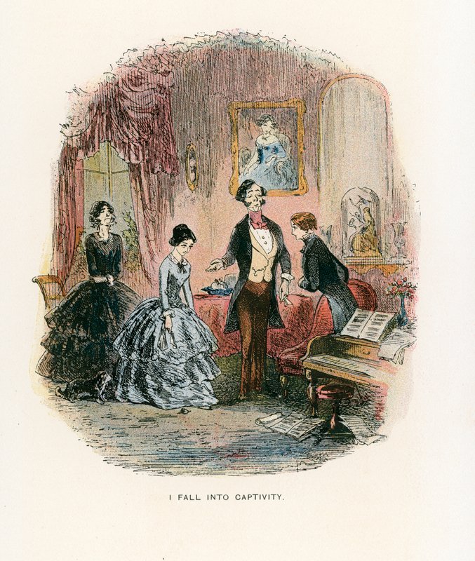 Ilustración para David Copperfield de Hablot Knight Browne