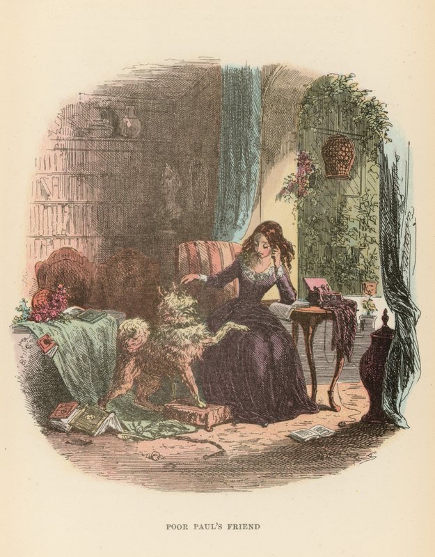 Ilustración para Dombey y Hijo de Hablot Knight Browne