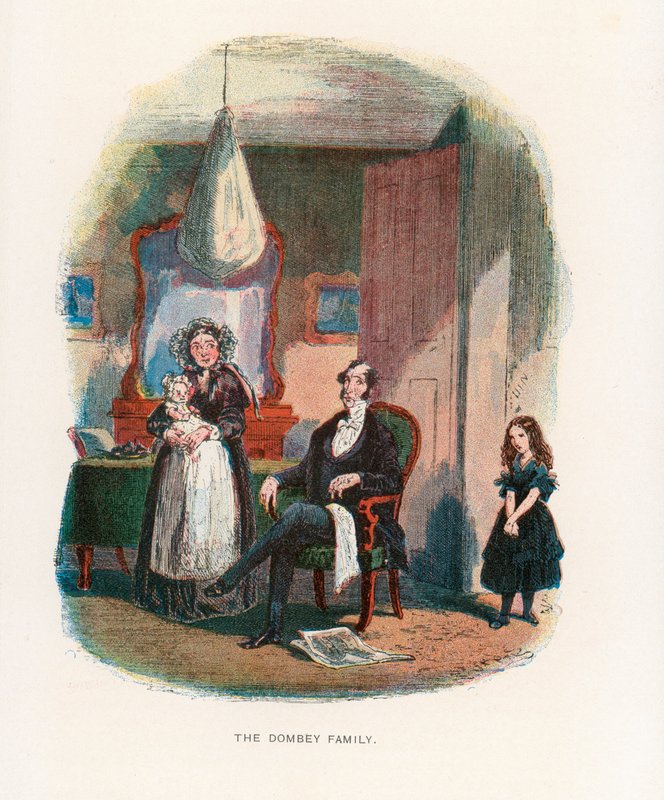 Ilustración para Dombey e hijo de Hablot Knight Browne