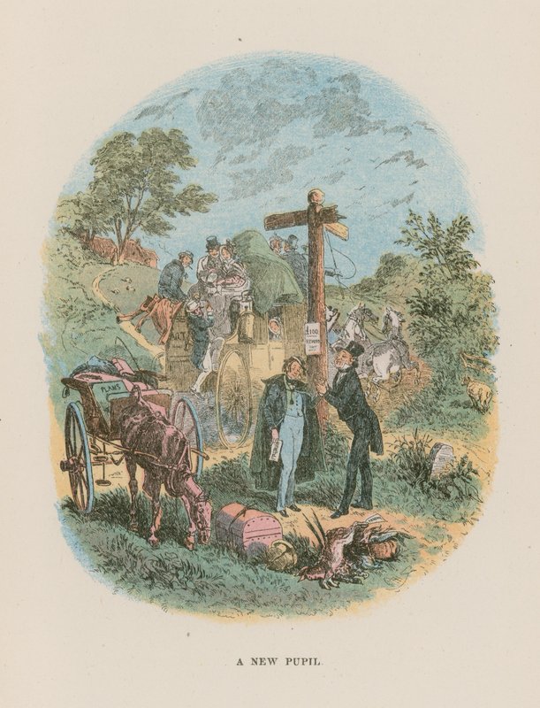 Ilustración para Martin Chuzzlewit de Hablot Knight Browne
