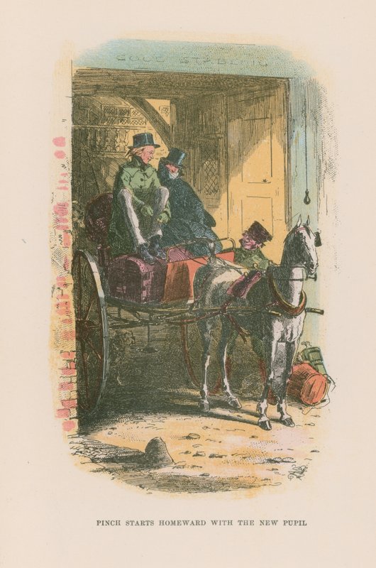 Ilustración para Martin Chuzzlewit de Hablot Knight Browne