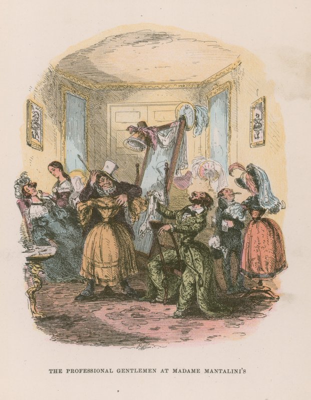 Ilustración para Nicholas Nickleby de Hablot Knight Browne